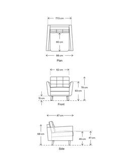 Swyft Model 10 Armchair, Dark Leg - view 2, Velvet Brick