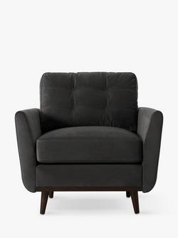 Swyft Model 10 Armchair, Dark Leg, Velvet Charcoal