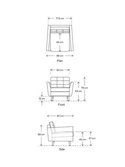 Swyft Model 10 Armchair, Dark Leg - view 2, Velvet Charcoal