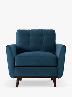 Swyft Model 10 Armchair, Dark Leg, Velvet Teal