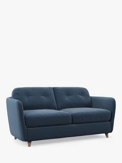 John Lewis Arlo Sofa Bed, Light Leg, Chenille Weave Dark Pacific