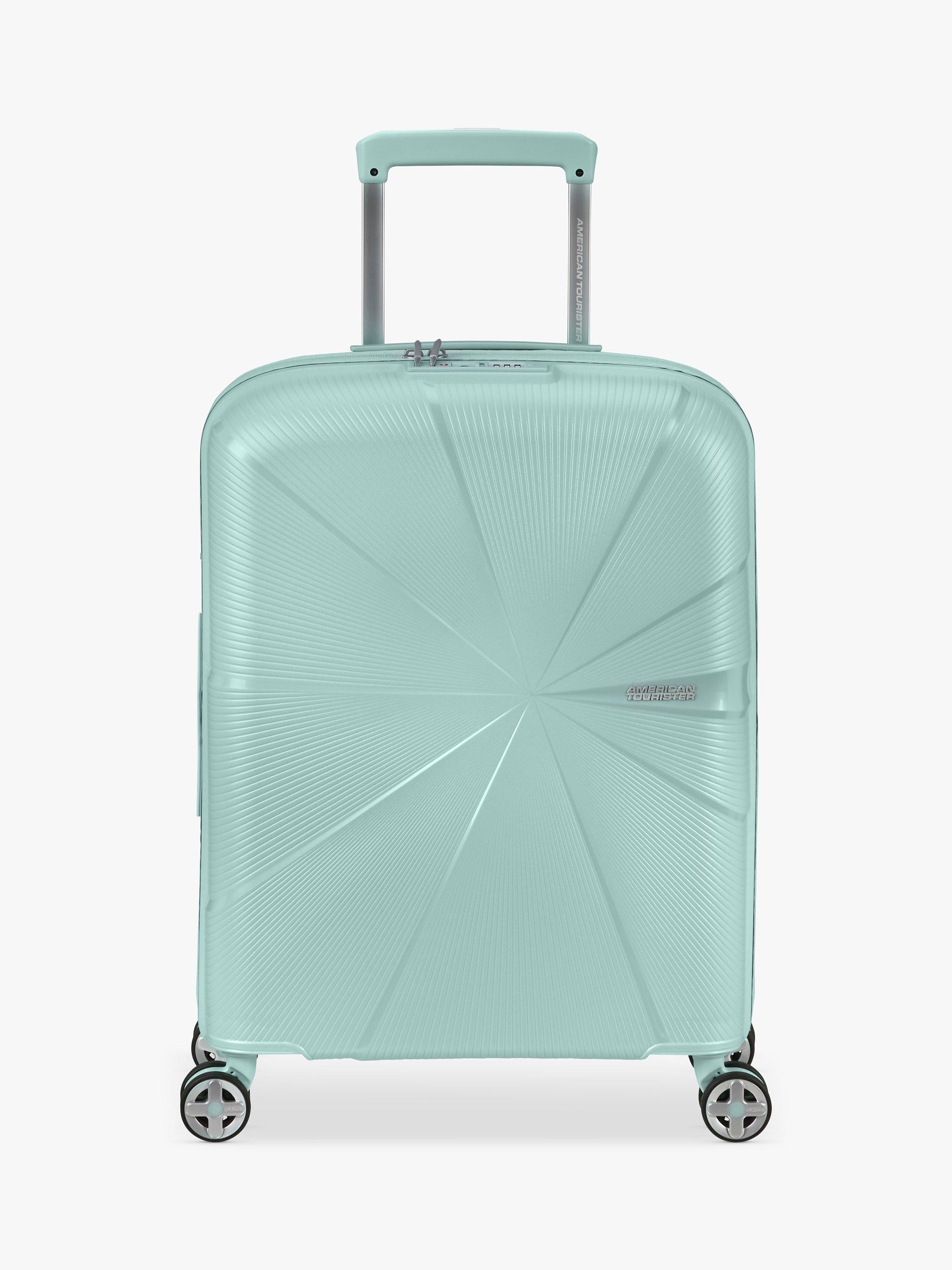 American Tourister Starvibe 55cm Expandable 4-Wheel Cabin Case, Met Surf Blue