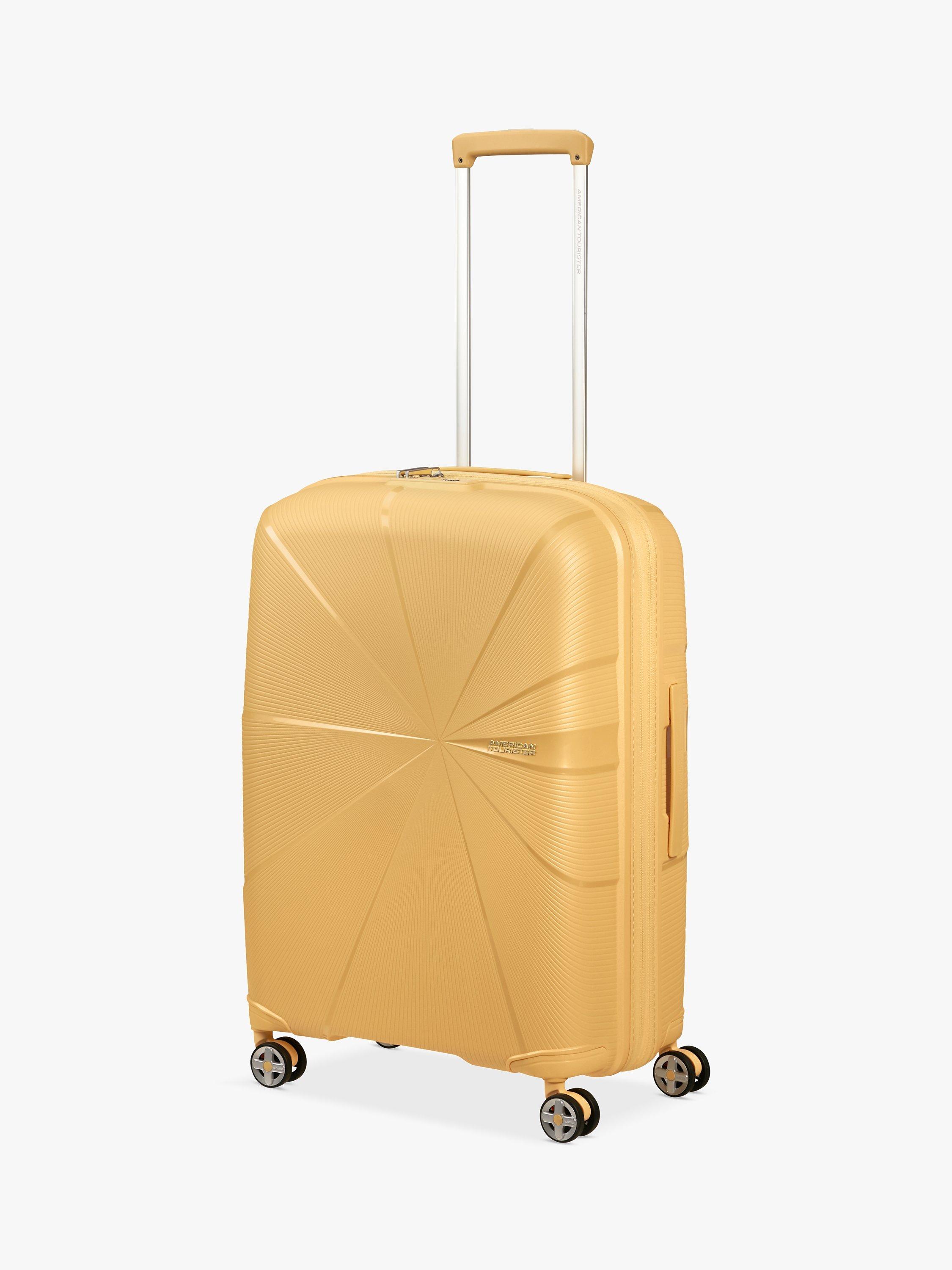 American Tourister Starvibe 67cm Expandable 4-Wheel Medium Suitcase Case, Banana