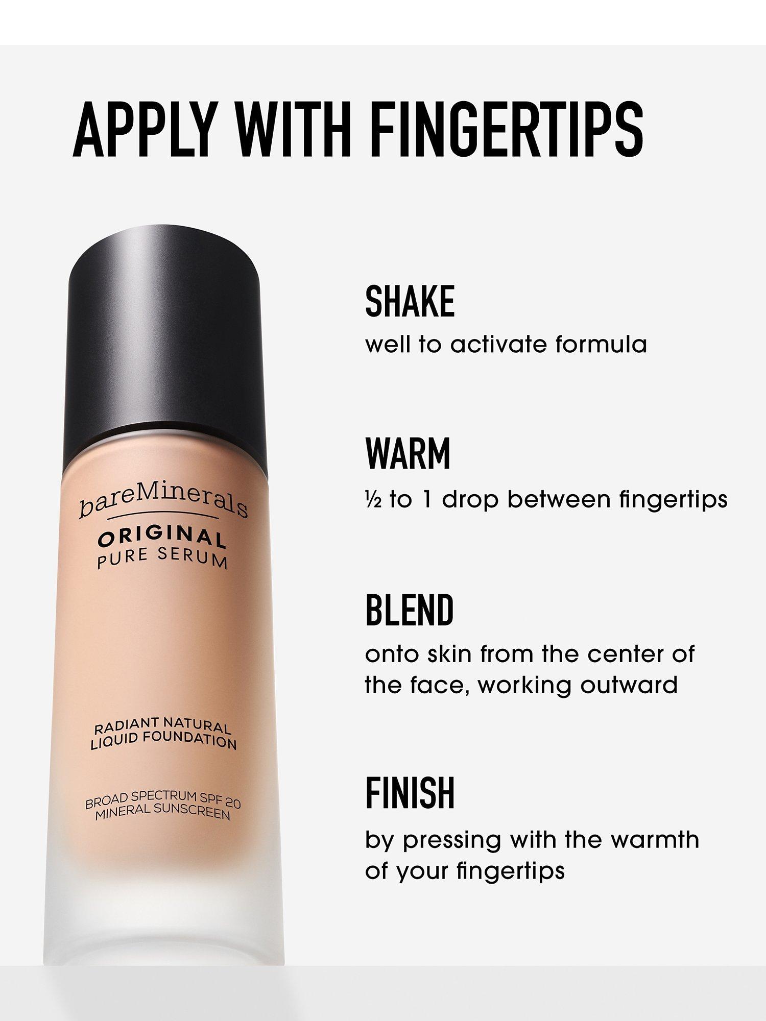 Product image 7 of 8, which shows bareMinerals ORIGINAL Pure Serum Radiant Natural Liquid Foundation, Light Warm 2