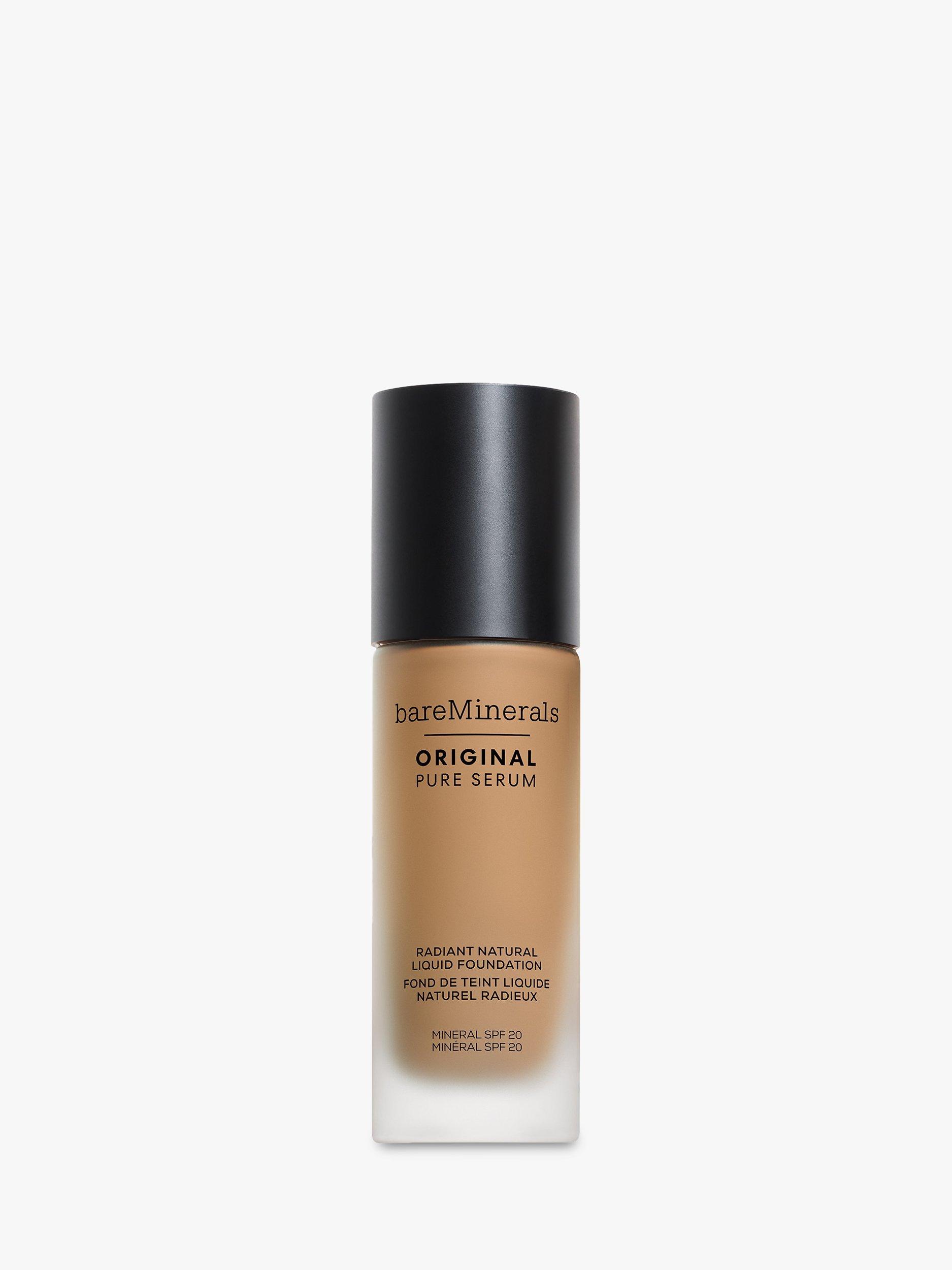 Product image 1 of 8, which shows bareMinerals ORIGINAL Pure Serum Radiant Natural Liquid Foundation, Medium Warm 3.5