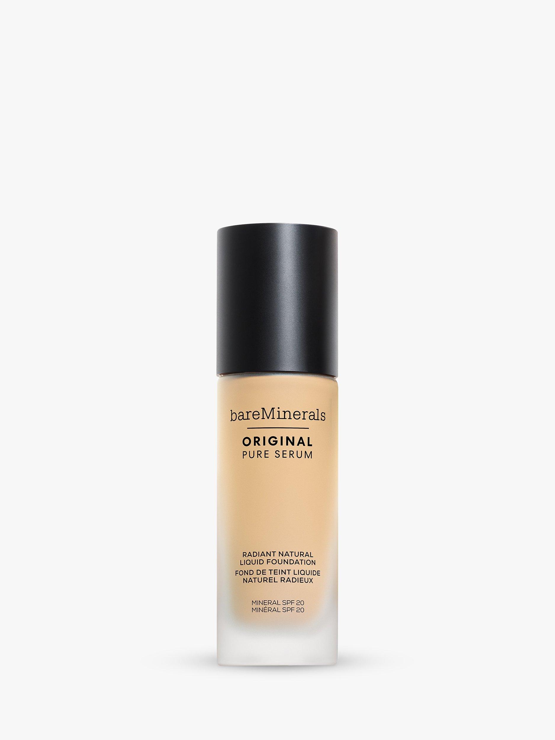 Product image 1 of 8, which shows bareMinerals ORIGINAL Pure Serum Radiant Natural Liquid Foundation, Fair Warm 1.5