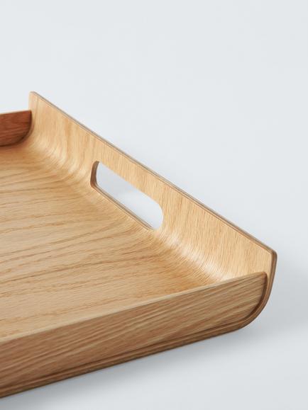John Lewis Wooden Tray, FSC-Certified (Oak Wood) - view 2, Natural