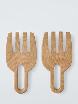 John Lewis Wood Salad Hands, FSC-Certified (Oak Wood), Natural, 