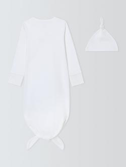 John Lewis Baby Rainbow Bundler with Hat Set, White - view 2, White