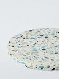 John Lewis Terrazzo Round Serving Board, 30cm, Blue