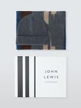 John Lewis Cashmere Scarf, Beanie & Gloves Gift Set, Charcoal Multi