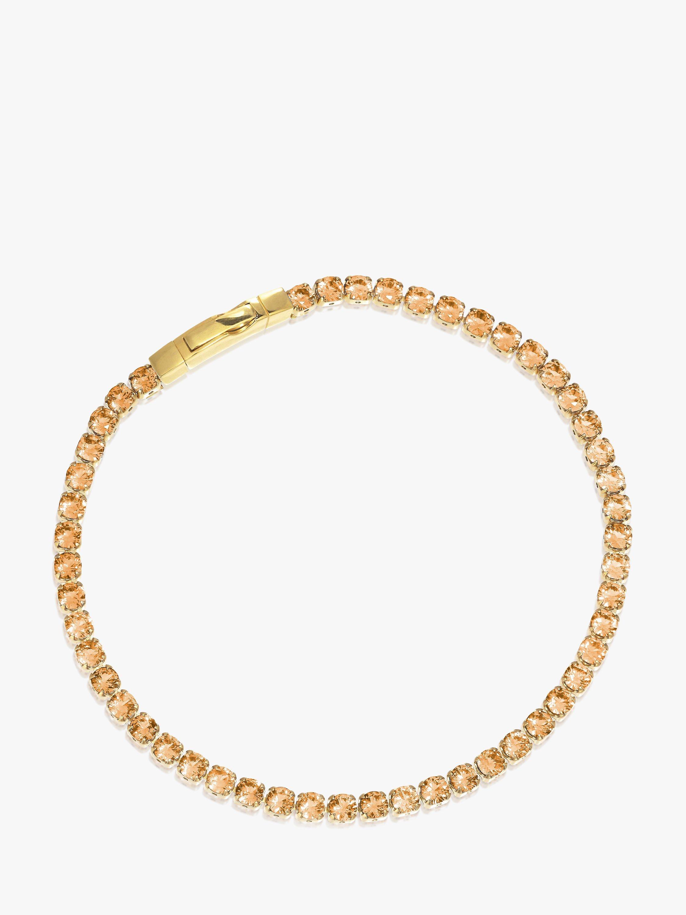 Product image 1 of 2, which shows Sif Jakobs Jewellery Cubic Zirconia Bracelet, Gold/Champagne