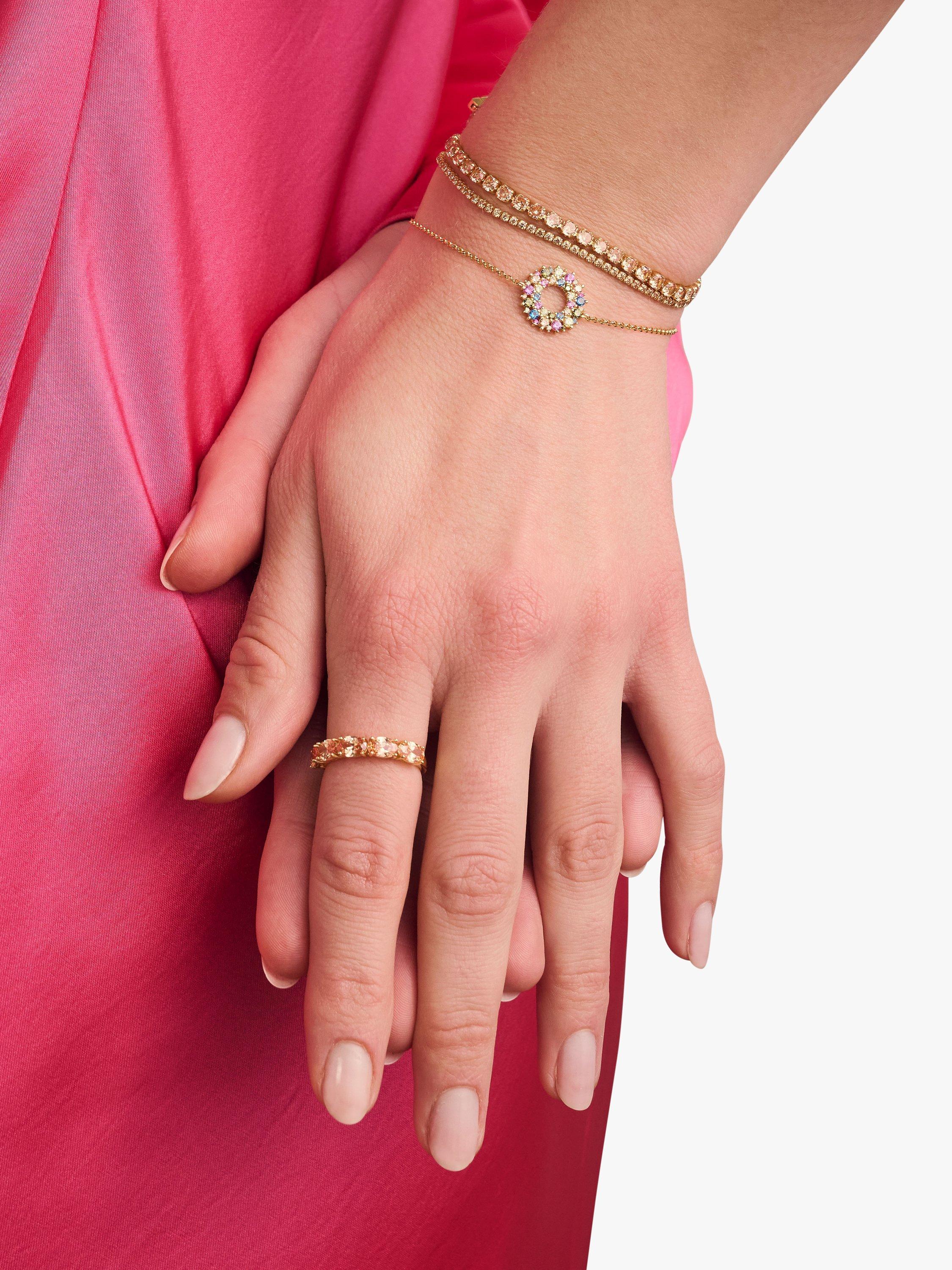 Product image 2 of 2, which shows Sif Jakobs Jewellery Cubic Zirconia Bracelet, Gold/Champagne
