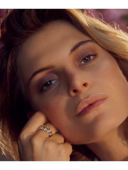 Sif Jakobs Jewellery Amorino Cubic Zirconia Heart Ring - view 2, Silver