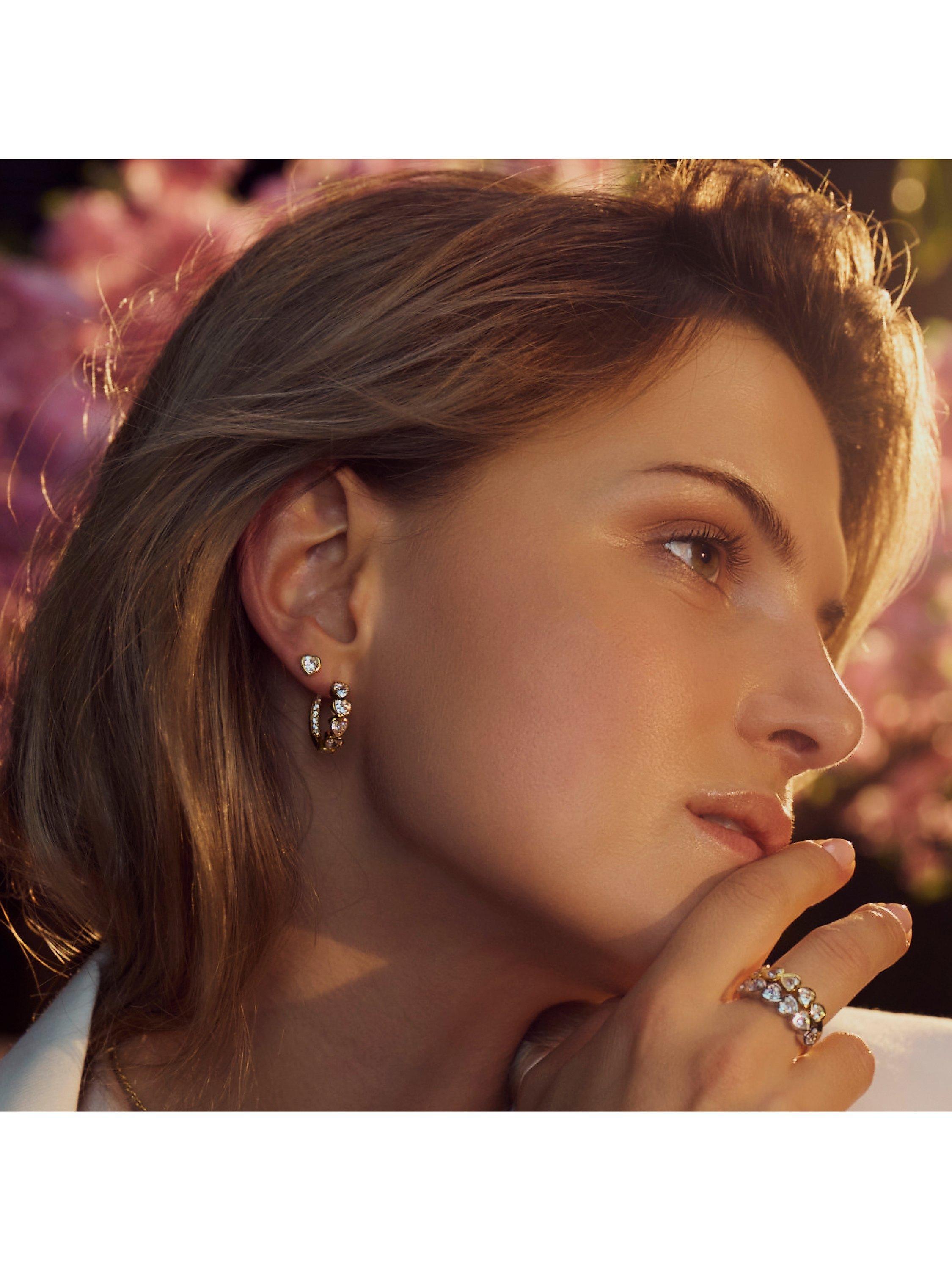 Product image 2 of 2, which shows Sif Jakobs Jewellery Amorino Cubic Zirconia Heart Ring, Gold, L