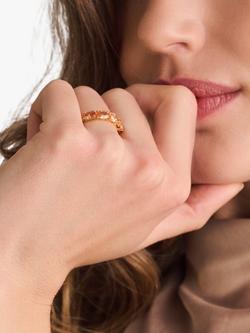 Sif Jakobs Jewellery Facet Cut Champagne Zirconia Ring - view 2, Gold