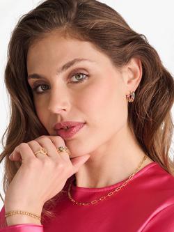 Sif Jakobs Jewellery Cubic Zirconia Circle Ring - view 2, Gold