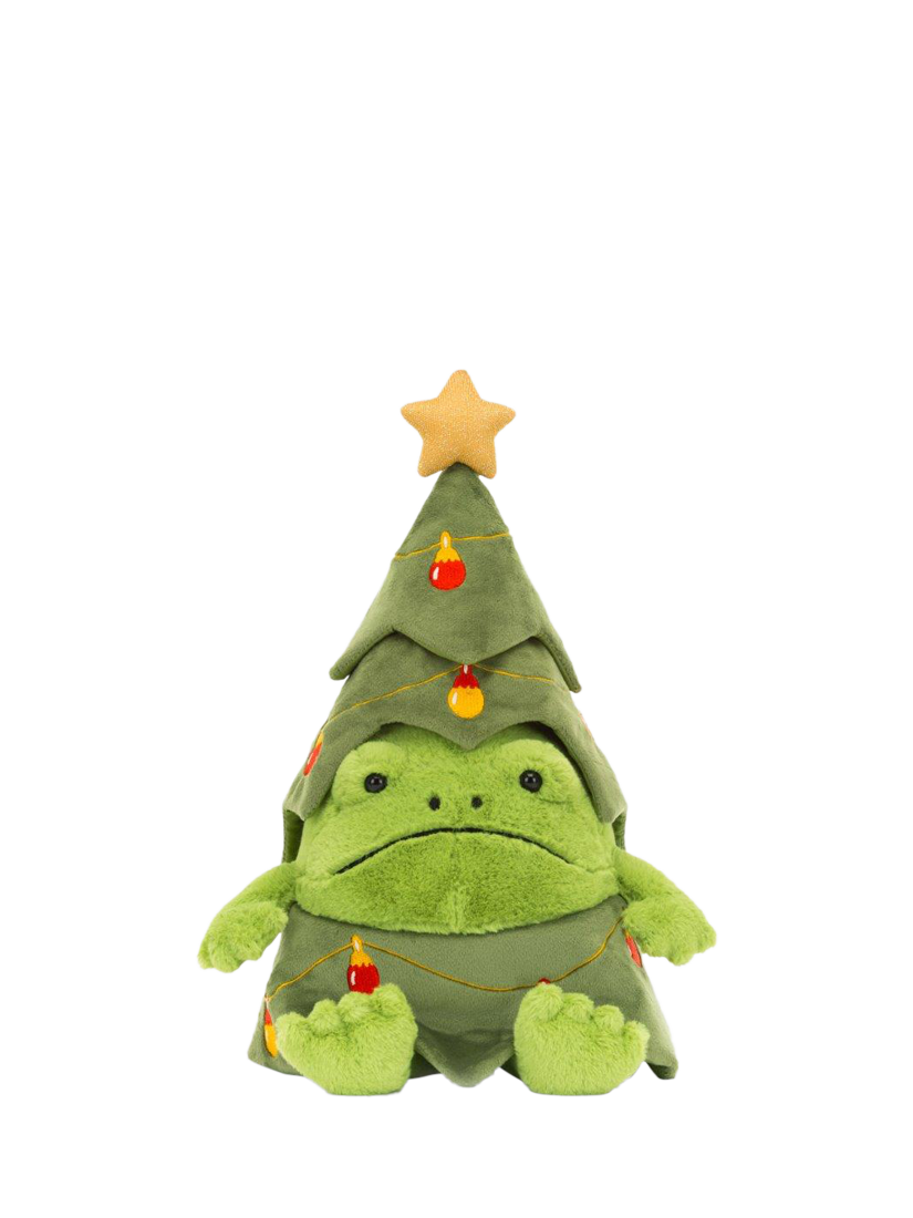 Jellycat Christmas Tree Ricky Rain Frog Soft Toy