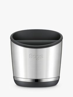 Sage Luxe 20 Puck Knock Box, Stainless Steel, Stainless Steel