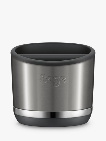 Sage 10 Puck Knock Box, Black Stainless Steel