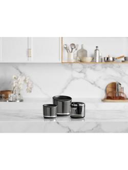 Sage Luxe 10 Puck Knock Box - view 2, Black/Stainless Steel