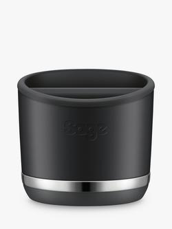 Sage Luxe 10 Puck Knock Box, Black Truffle