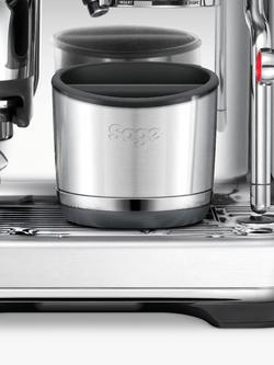 Sage Luxe 10 Puck Knock Box - view 2, Stainless Steel