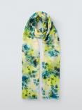 John Lewis Abstract Petal Scarf, Green/Multi