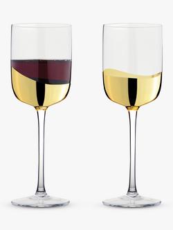 Anton Studio Designs Wave Wine Glass, Set of 2, 400ml - view 2, Gold