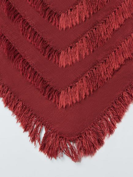 John Lewis Cotton Linen Blend Napkins, Set of 4, Deep Red - view 2, 