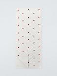 John Lewis Star Cotton Table, 200cm, Red