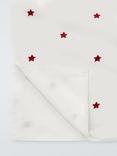 John Lewis Star Cotton Table, 200cm, Red