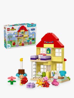 LEGO DUPLO Peppa Pig Birthday House Toy for Toddlers 10433, Licenses