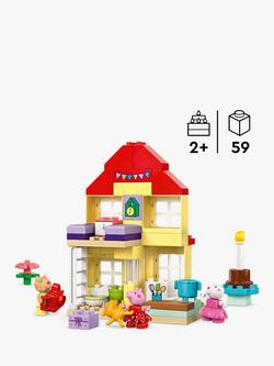 LEGO DUPLO Peppa Pig Birthday House Toy for Toddlers 10433 - view 2, Licenses