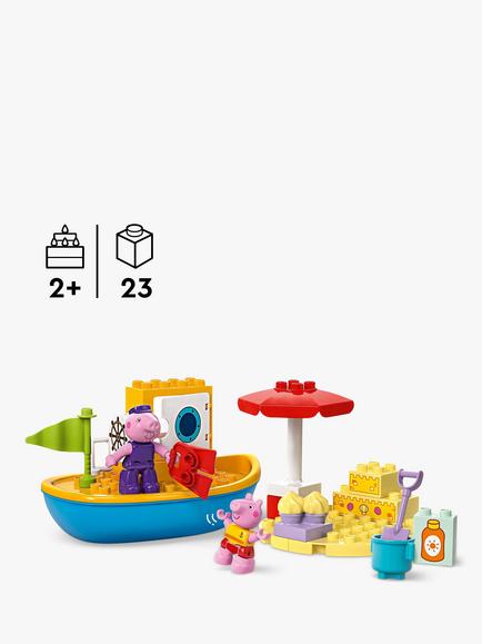LEGO DUPLO Peppa Pig Boat Trip Toy for Toddlers 10432 - view 2, Multi
