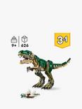 LEGO Creator 3in1 T. rex Figure, Toy Dinosaur Set 31151