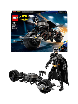 LEGO DC 76273 Batman Construction Figure and the Bat-Pod Bike, Multi