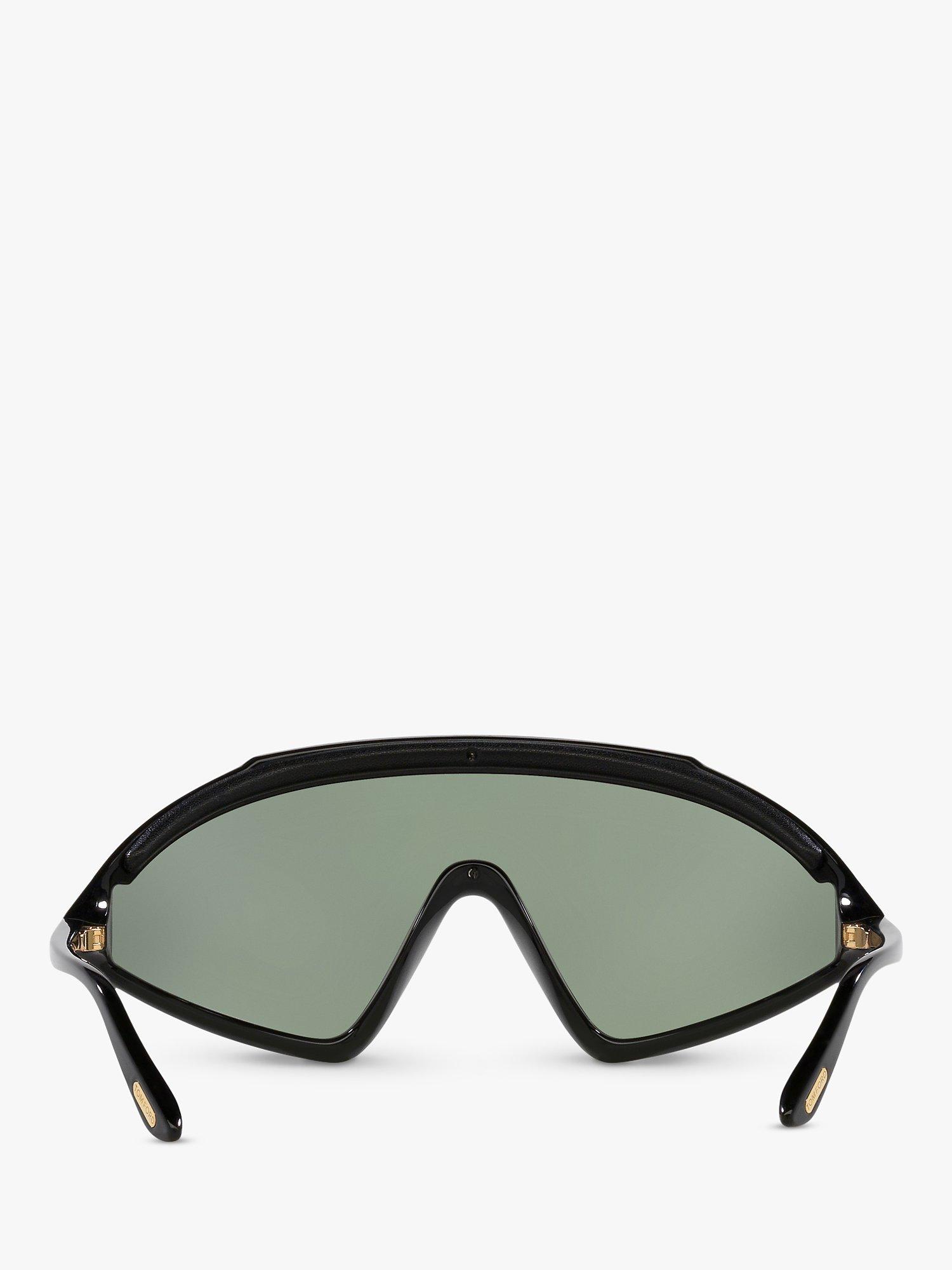Product image 5 of 5, which shows TOM FORD TR001754 Men's Lorna Wrap Sunglasses, Black/Grey