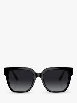 Michael Kors MK2170U Women's Karlie Pillow Sunglasses, Black/Grey Gradient - view 2, Black/Grey Gradient