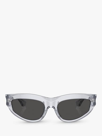 Burberry BE4425U Women's Cat's Eye Sunglasses - view 2, Clear/Grey