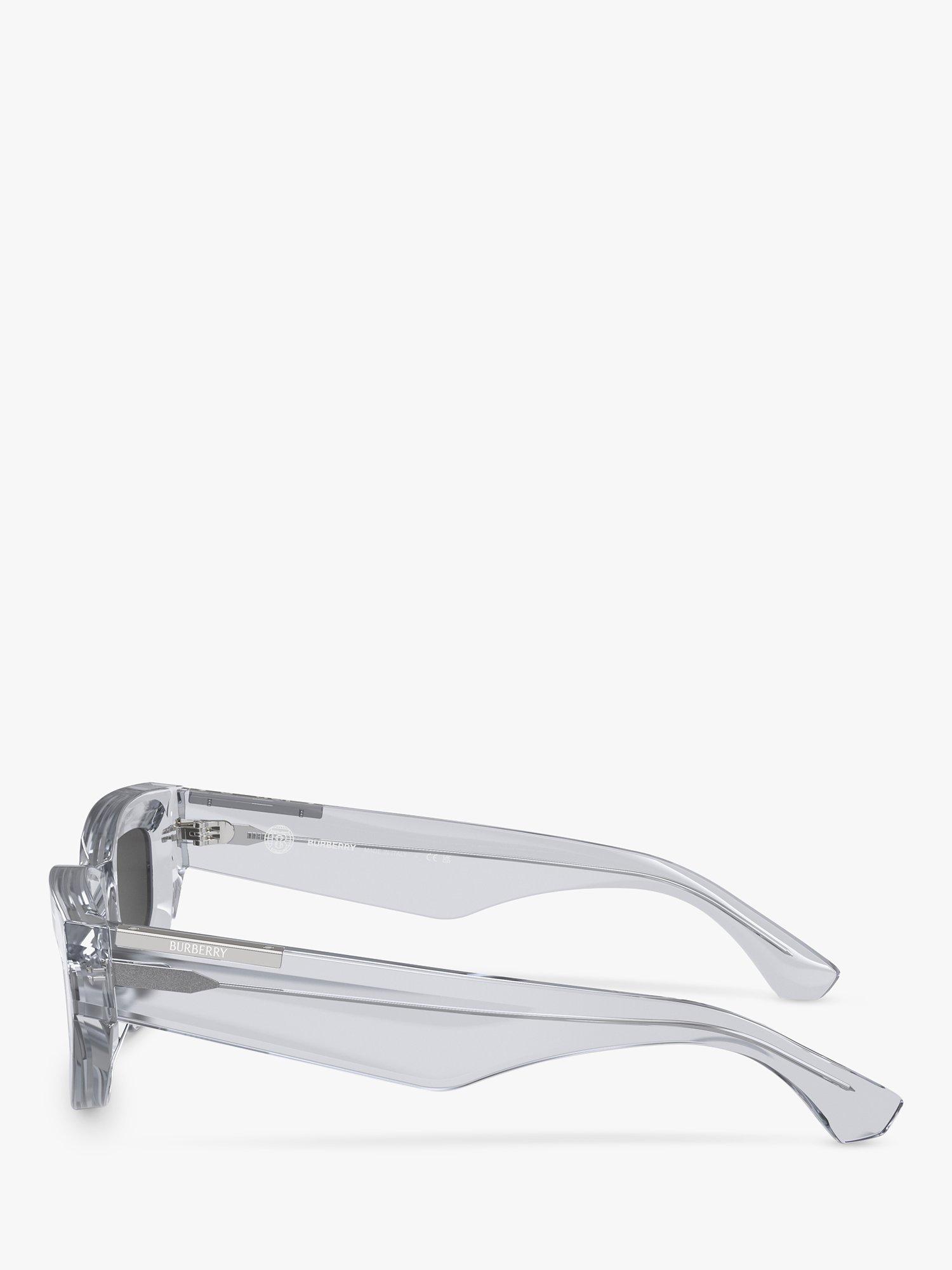 Product image 3 of 5, which shows Burberry BE4425U Women's Cat's Eye Sunglasses, Clear/Grey