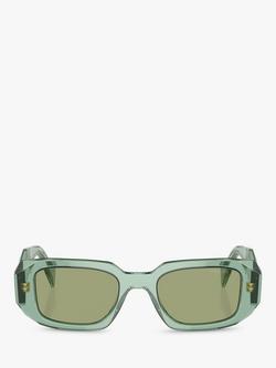 Prada PR 17WS Women's Rectangular Sunglasses - view 2, Transparent Sage