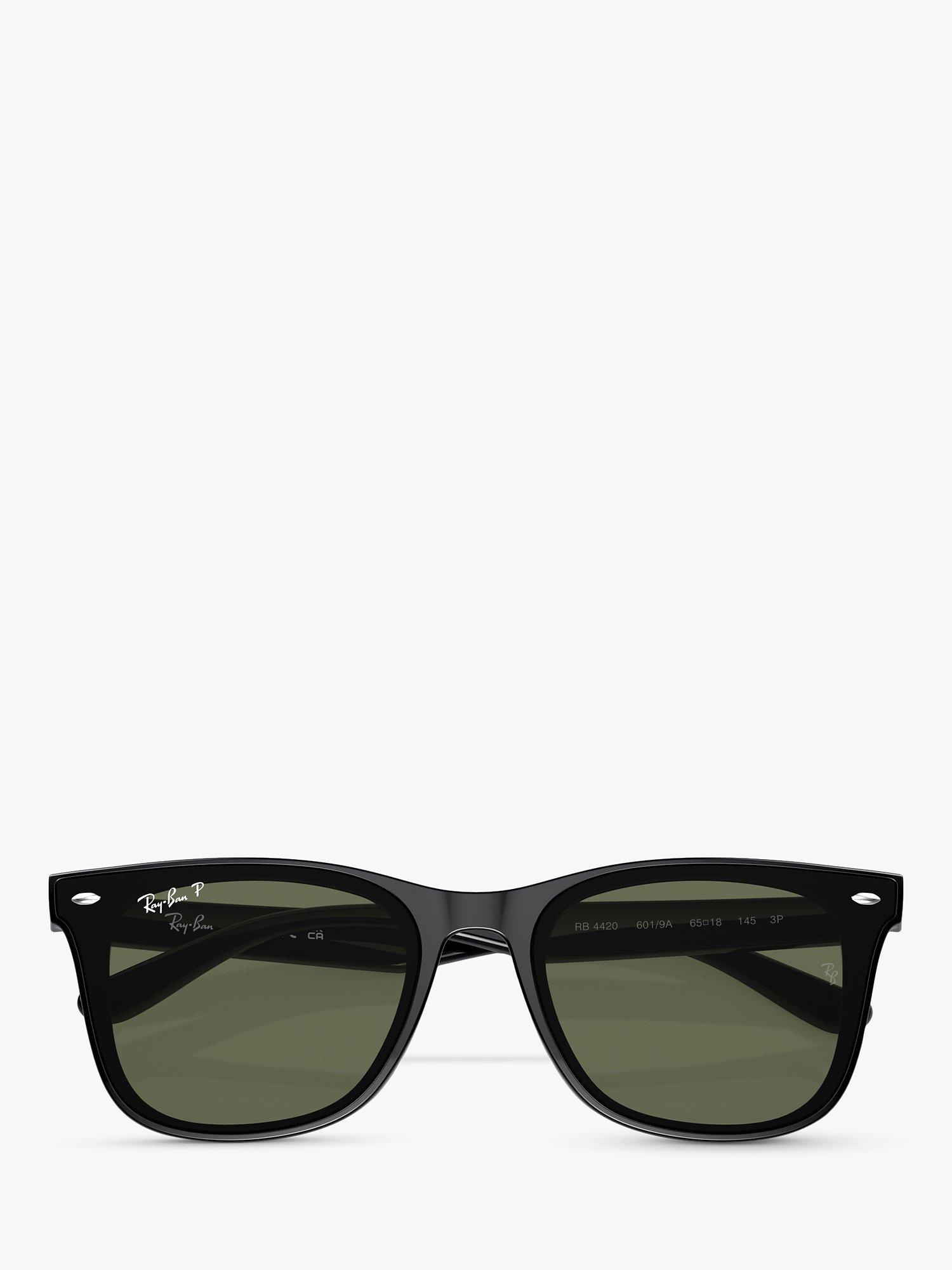 Product image 5 of 6, which shows Ray-Ban RB4420 Men's Polarised Rectangular Sunglasses, Black