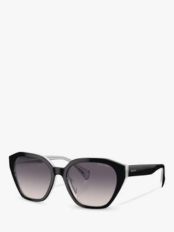 Ralph Lauren RA5315U Women's Round Sunglasses, Black, Black