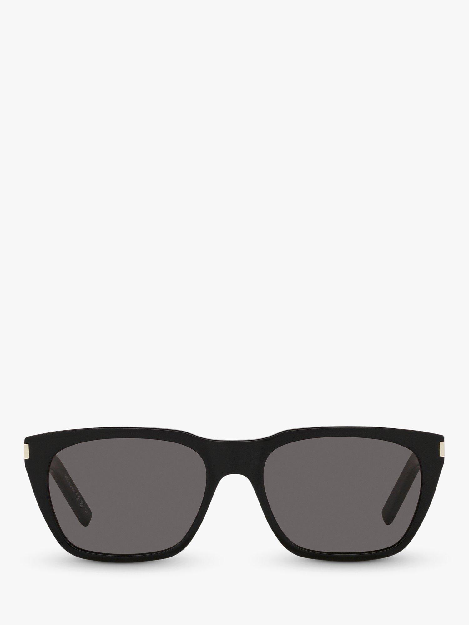 Product image 2 of 4, which shows Yves Saint Laurent YS000474 Men's D-Shape Sunglasses, Black/Grey
