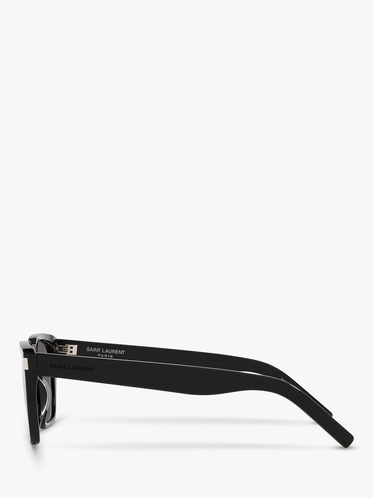Product image 3 of 4, which shows Yves Saint Laurent YS000474 Men's D-Shape Sunglasses, Black/Grey