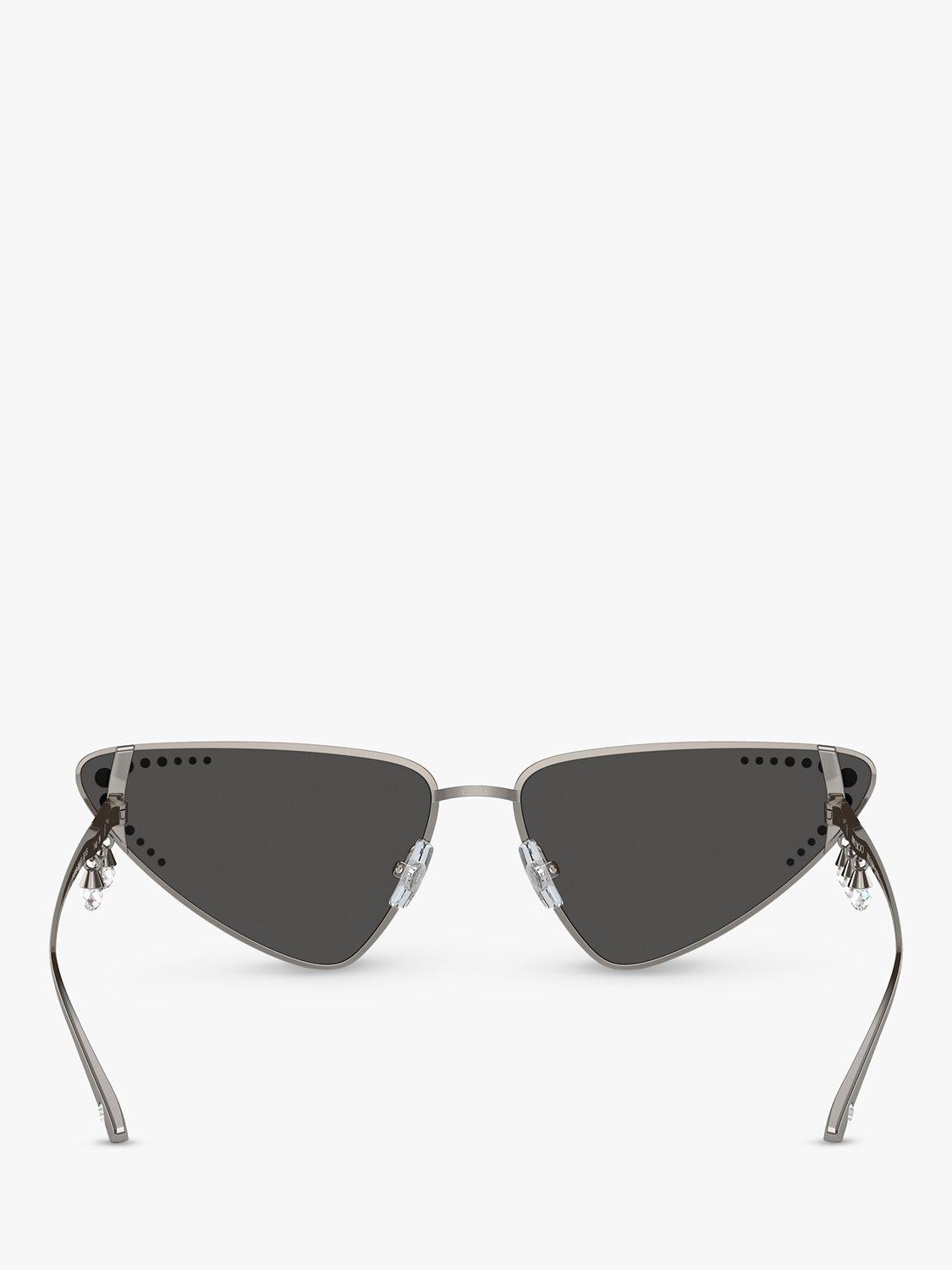 Product image 4 of 5, which shows Jimmy Choo JC4001B Women's Cat's Eye Sunglasses, Gunmetal/Grey