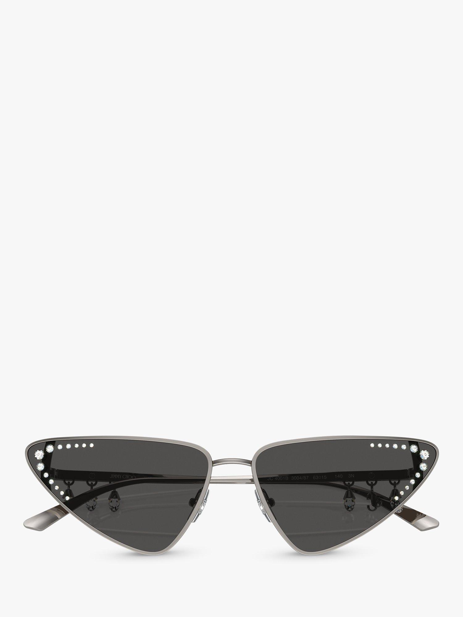 Product image 5 of 5, which shows Jimmy Choo JC4001B Women's Cat's Eye Sunglasses, Gunmetal/Grey