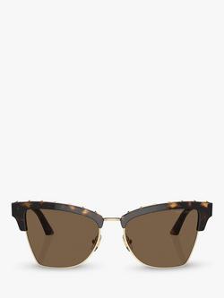 Jimmy Choo JC5014 Women's Cat's Eye Sunglasses - view 2, Havana/Brown