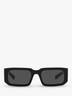 Prada PR 06YS Men's Rectangular Sunglasses - view 2, Black/White